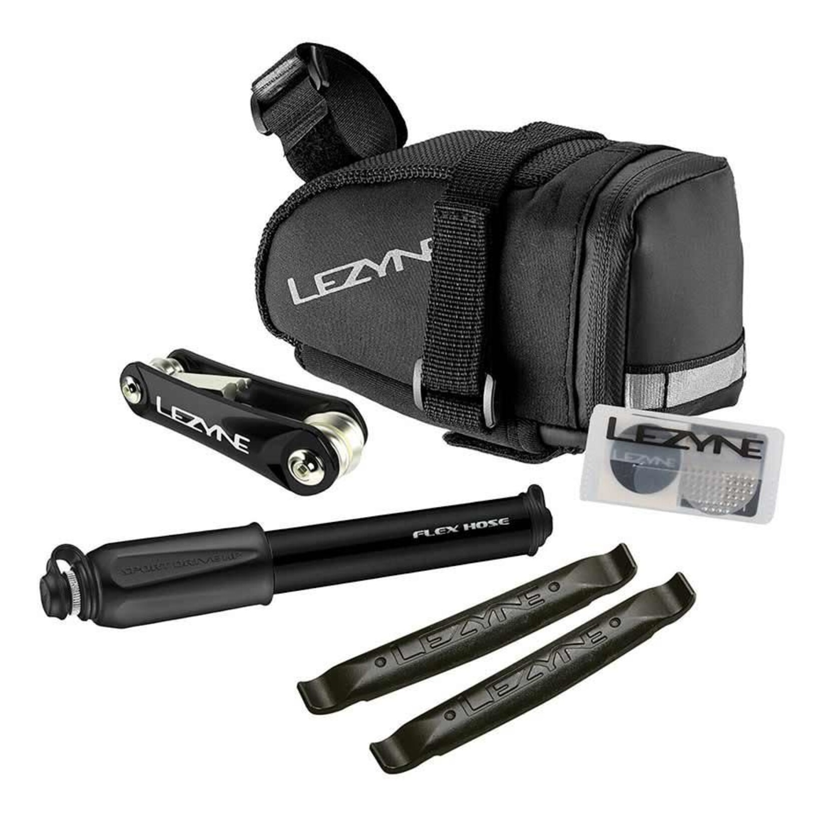Lezyne Lezyne, M Caddy Sport Kit, Pump, 90psi, Black, Saddle bag