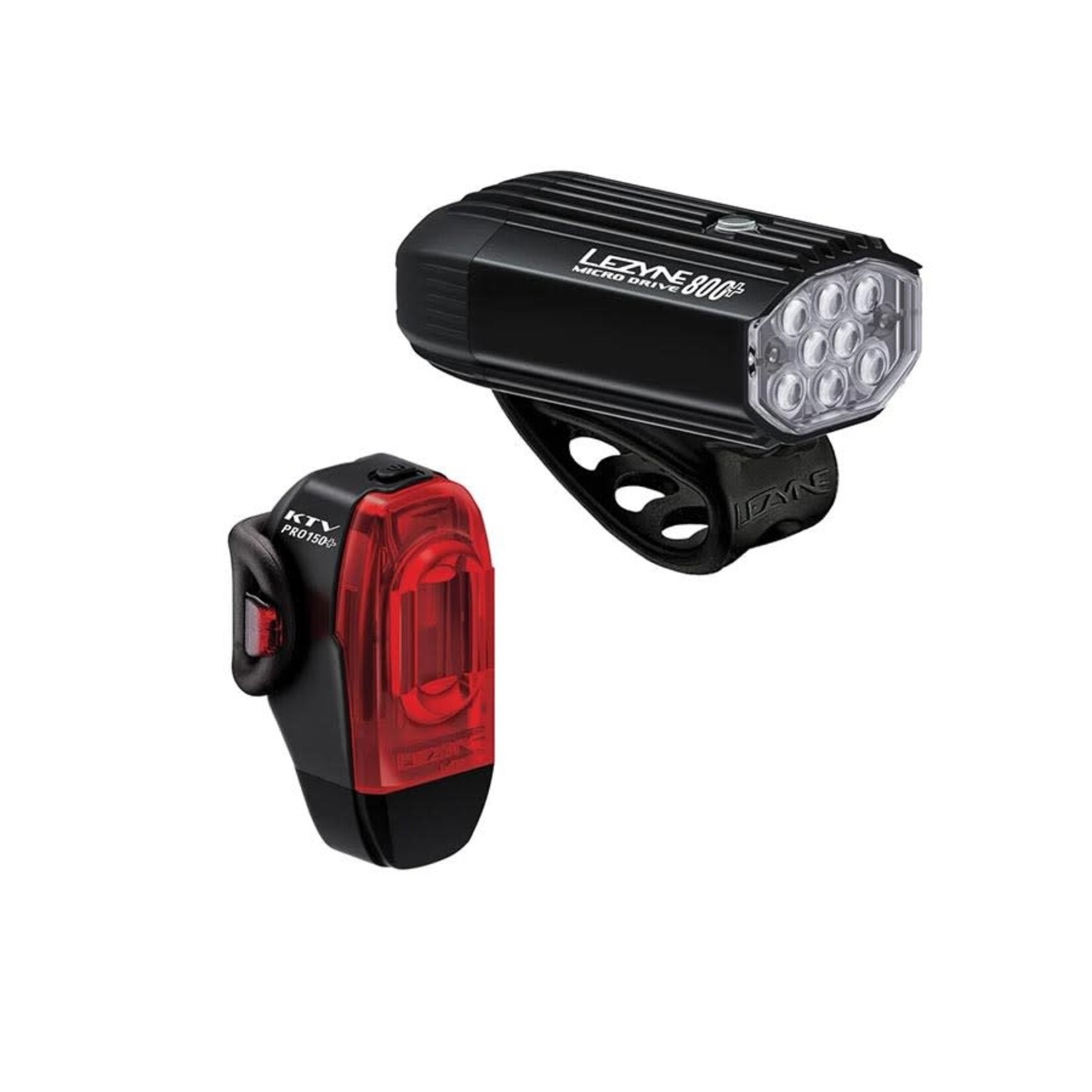 Lezyne Lezyne, Micro Drive 800+/ KTV Drive Pro+, Light, Set, Black