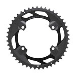 Shimano GRX FC-RX600 2x10 / 2x11, Chainring, Teeth: 46, Speed: 11, BCD: 110, Bolts: 4, Outer, Aluminum, Black