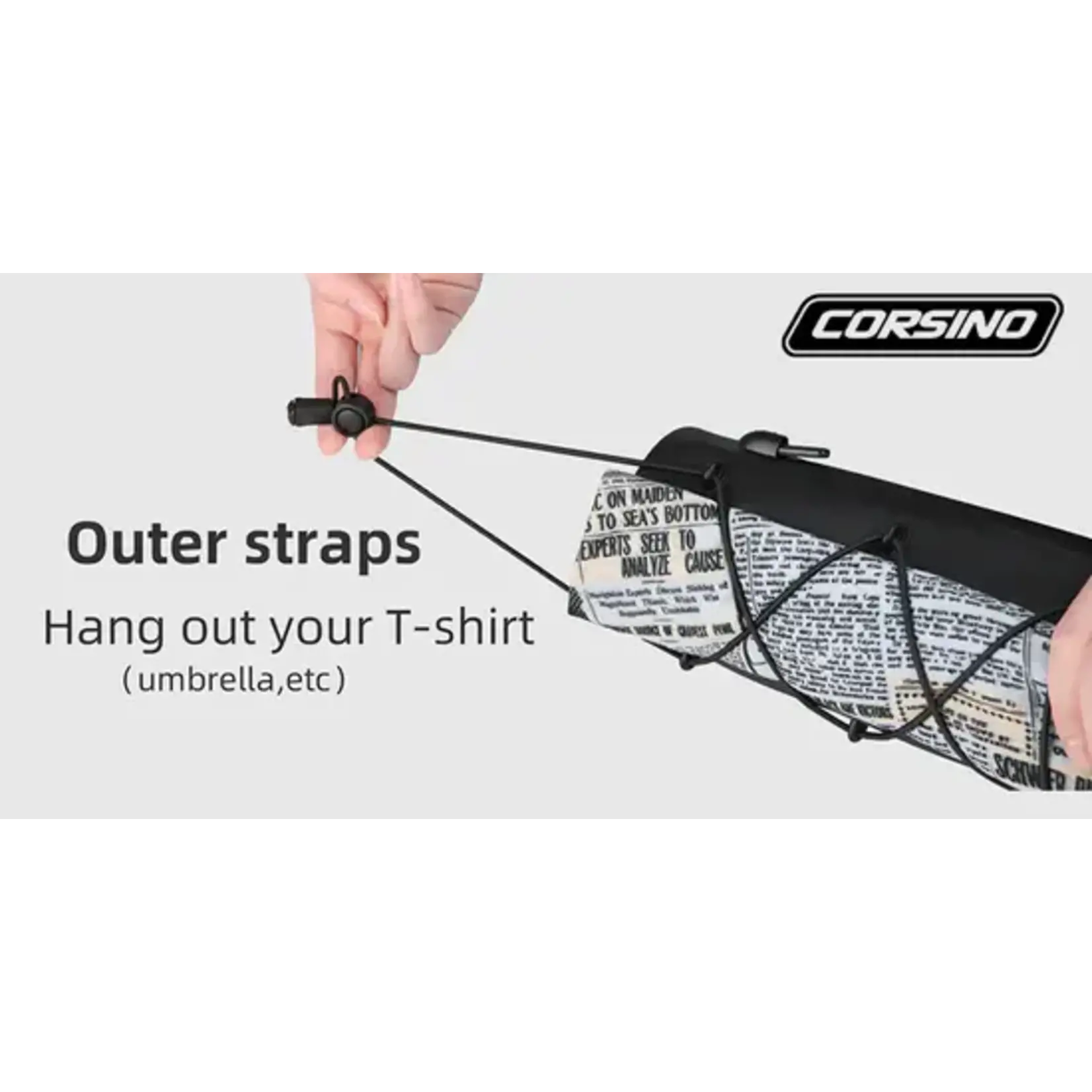 Corsino Force - Waterproof Bike Handlebar Bag 2.4L - Black