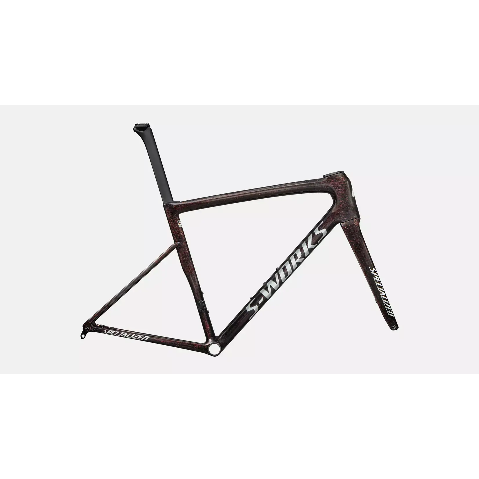Specialized S-Works Tarmac SL8 Frameset Gloss Carbon / Red To Gold Blurred Speckle / Metallic White Silver