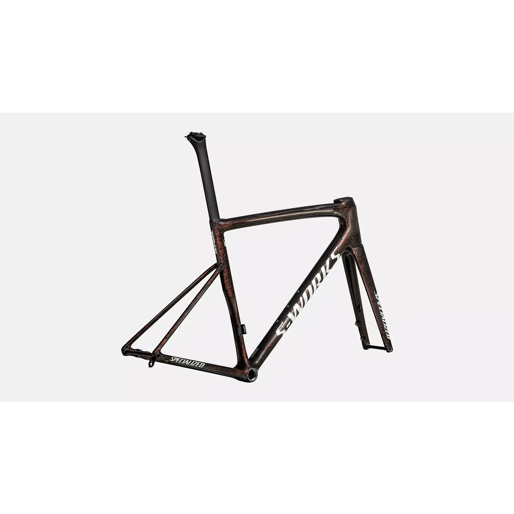 Specialized S-Works Tarmac SL8 Frameset Gloss Carbon / Red To Gold Blurred Speckle / Metallic White Silver