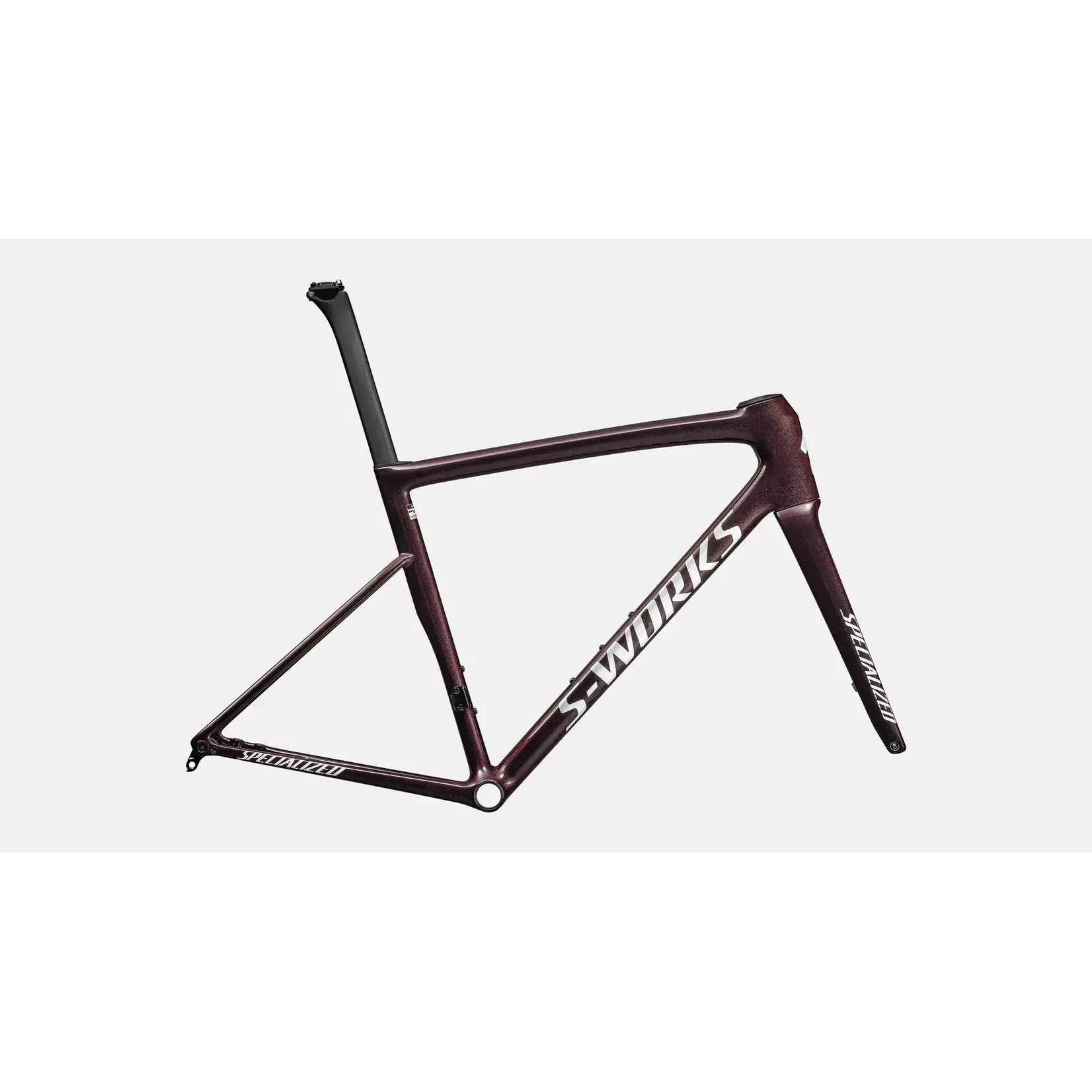 Specialized Tarmac SL8 S-Works Frameset Gloss Solidity / Red To Black Pearl / Metallic White Silver