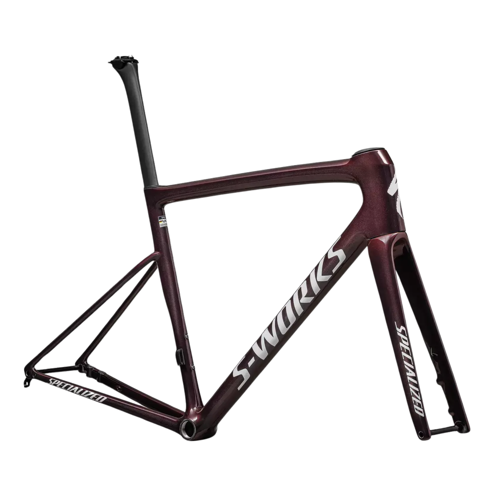 Specialized Tarmac SL8 S-Works Frameset Gloss Solidity / Red To Black Pearl / Metallic White Silver