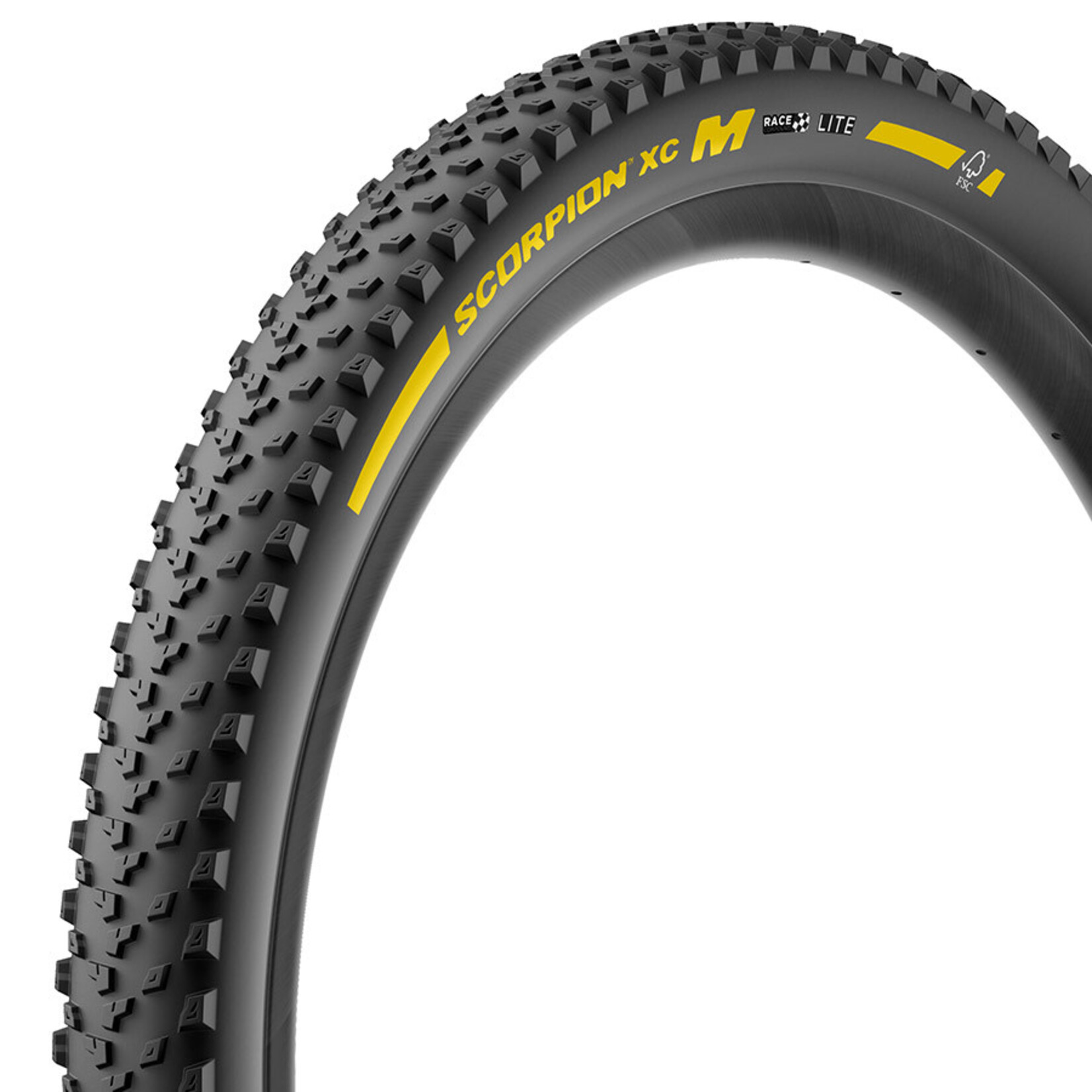Pirelli Pirelli, Scorpion Race XC M, Mountain Tire, 29x2.4, Folding, Tubeless Ready, Race XC Compound, ProWALL, 120TPI, Black