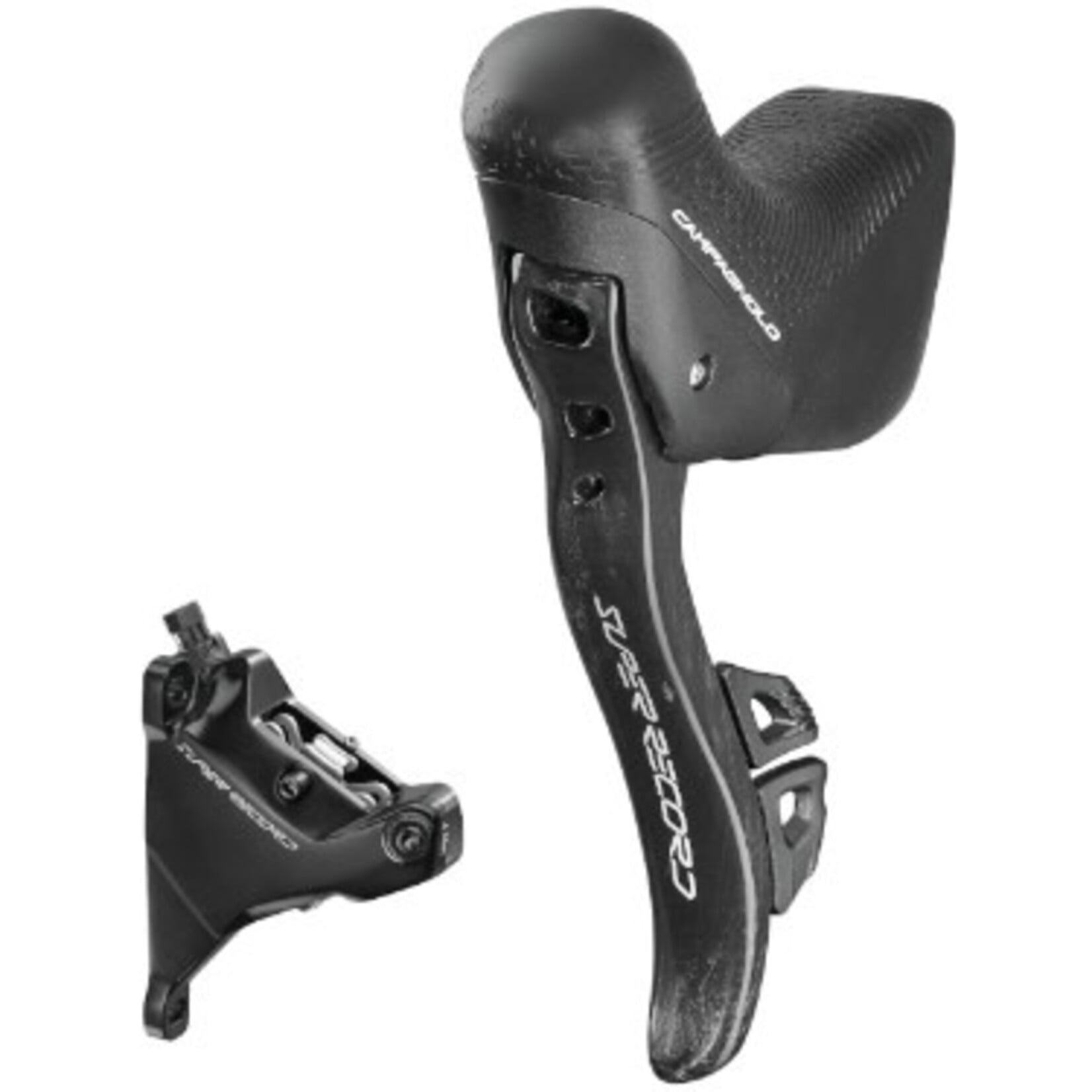 Campagnolo Campagnolo Left Super Record 12 WRL 12s. shifter + 160mm front brake + oil, mounting screws (2) included