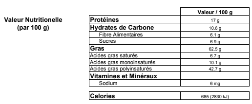 Genesis food Noix de Grenoble en morceaux (350gr et 800 gr)