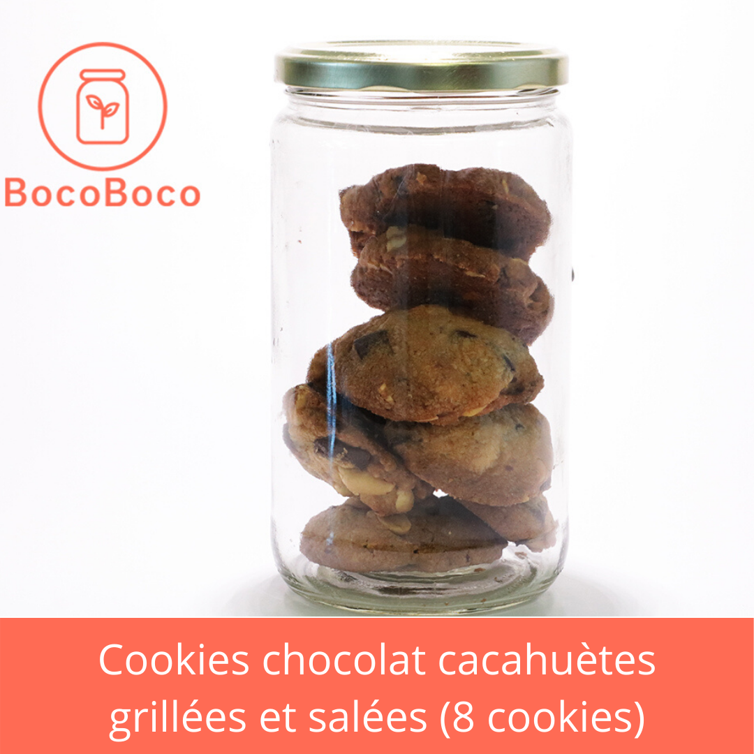 Pâtisserie A Les Sens Ciel Cookies chocolat cacahuètes grillées et salées (8 cookies)