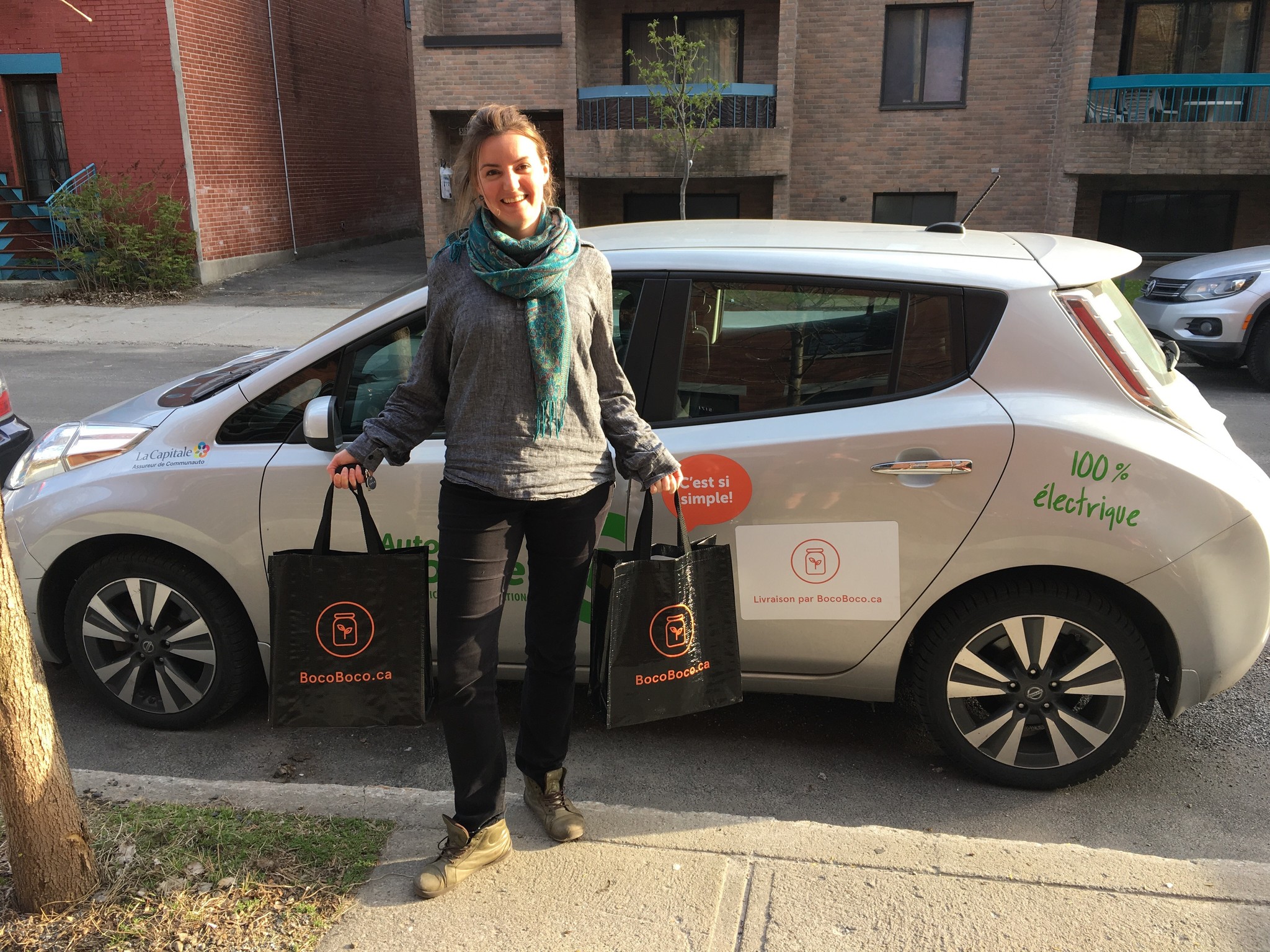 Épicerie zéro déchet BocoBoco livrée à Montréal en Communauto