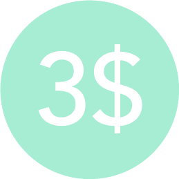 Le dépôt de consigne est 3€
