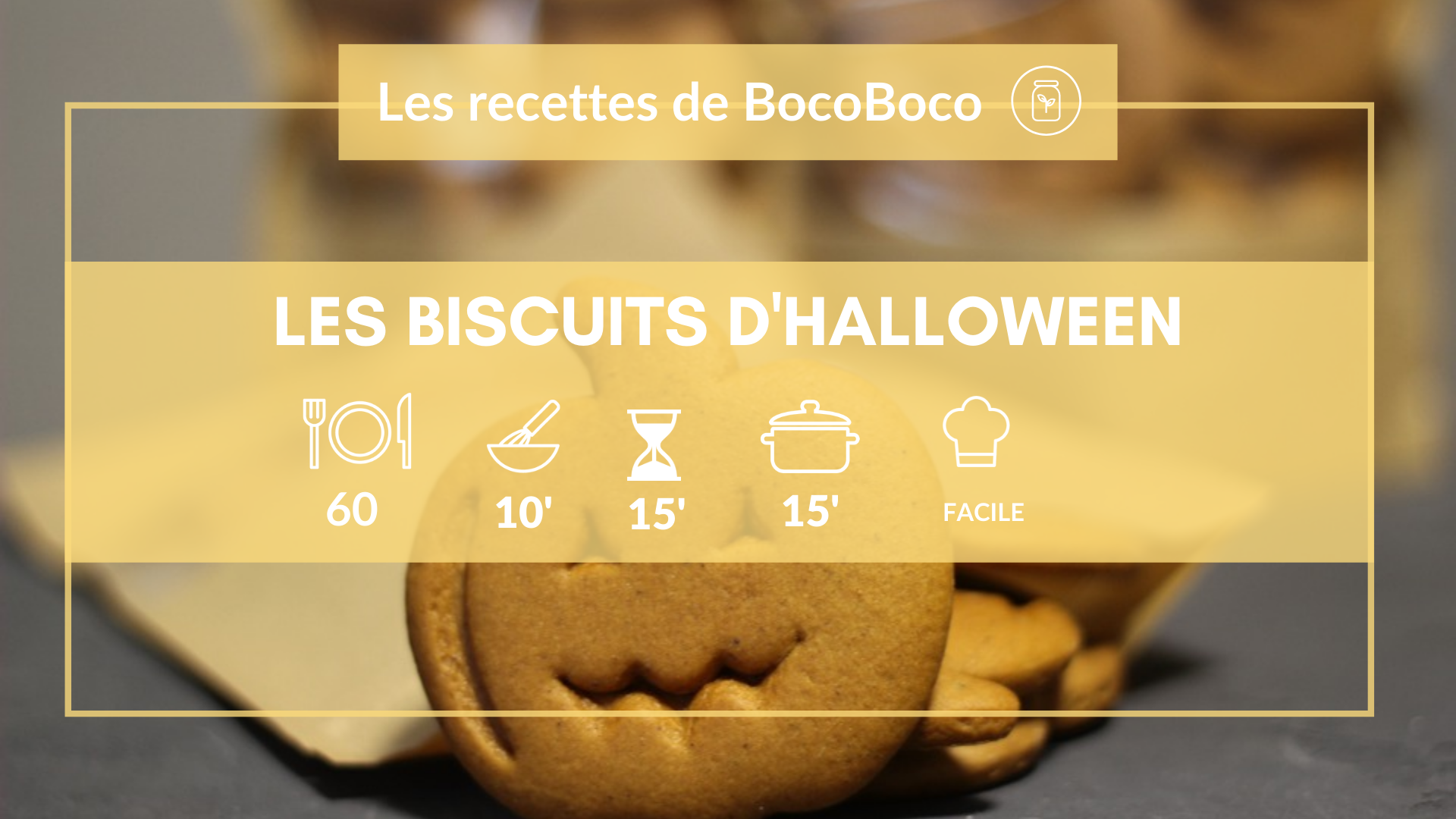 Recette des biscuits croquants d’Halloween