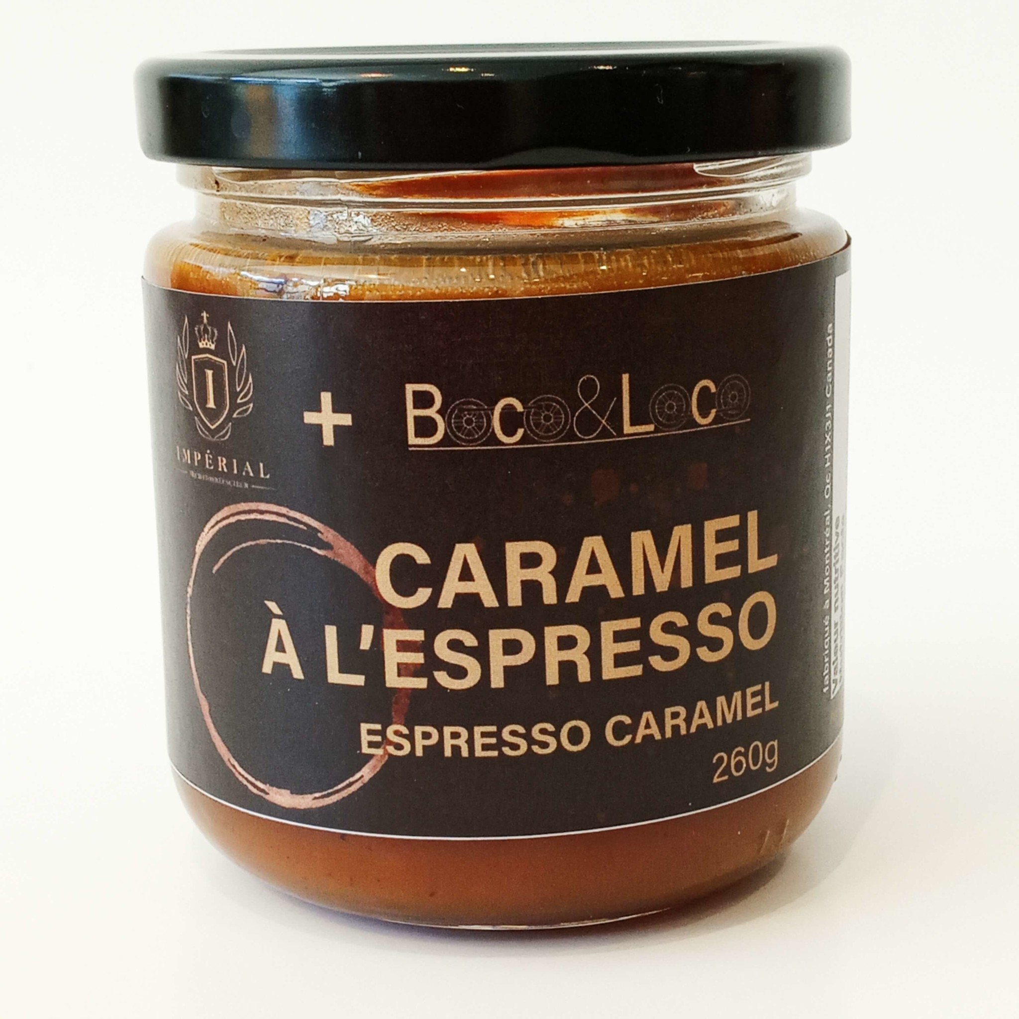 Pâtisserie La petite fabrique - Boco & Loco Caramel à l'Espresso (260 gr)