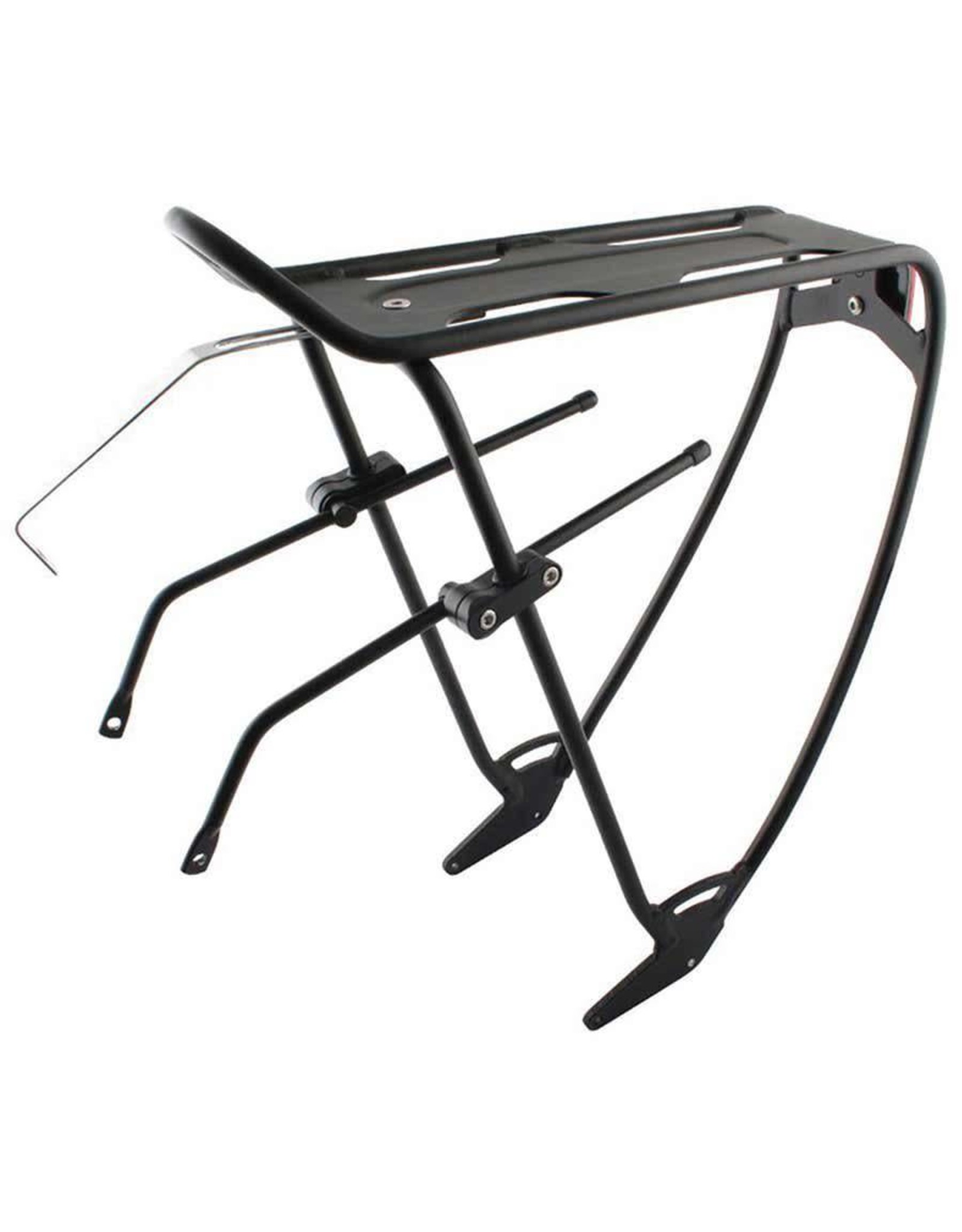 EVO Robin, Rear rack, With tray, Adjustable slide, Black