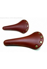 Bike Attitude Selle Cuir Route Rivet