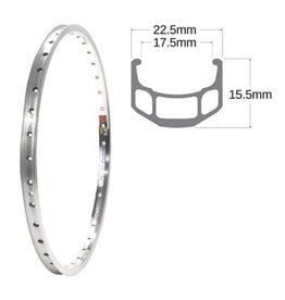 SUN RIMS Roue AR 27x1-1/4 CR18 FW ECROU