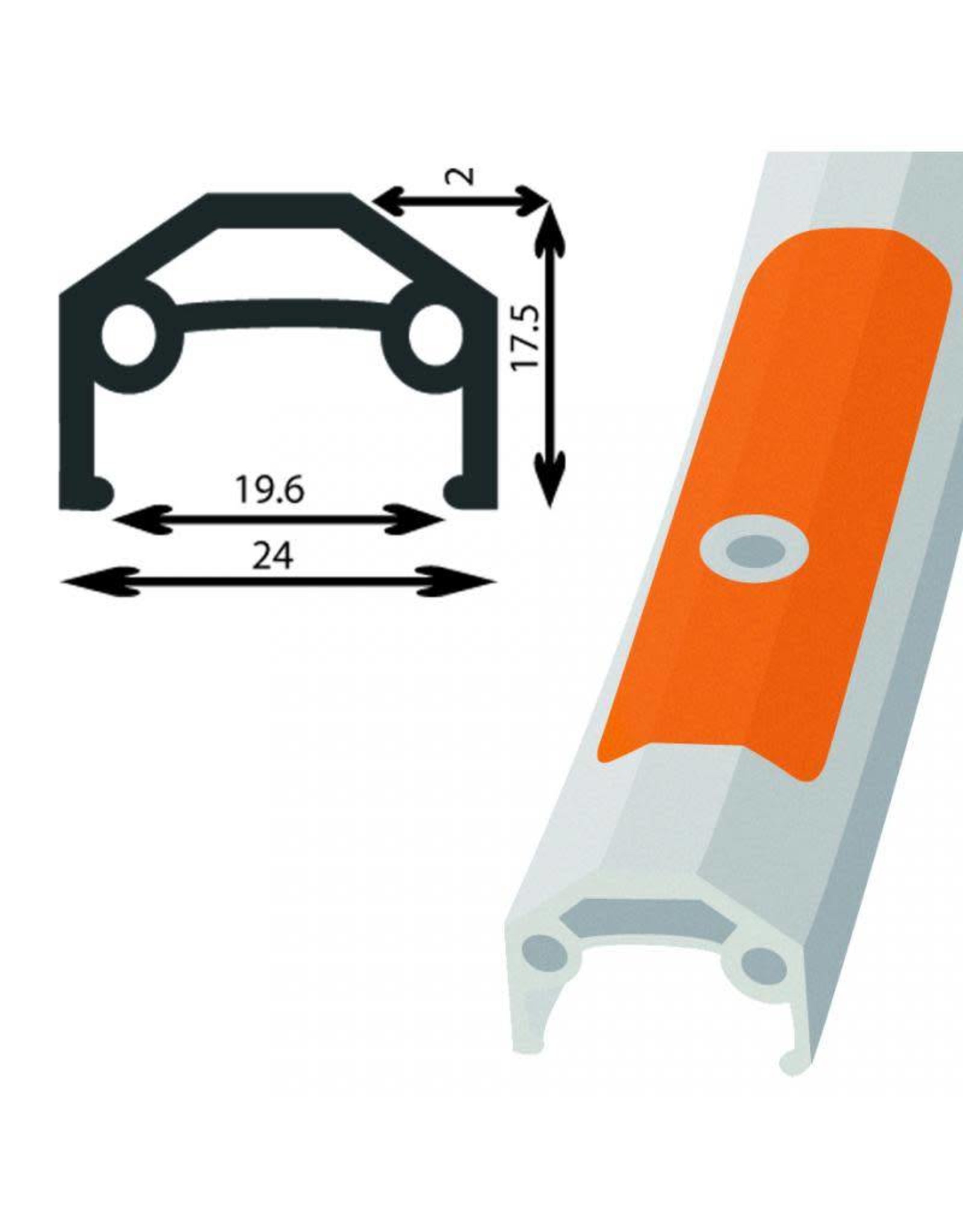 Damco 26X1-3 / 8 FW AR wheel