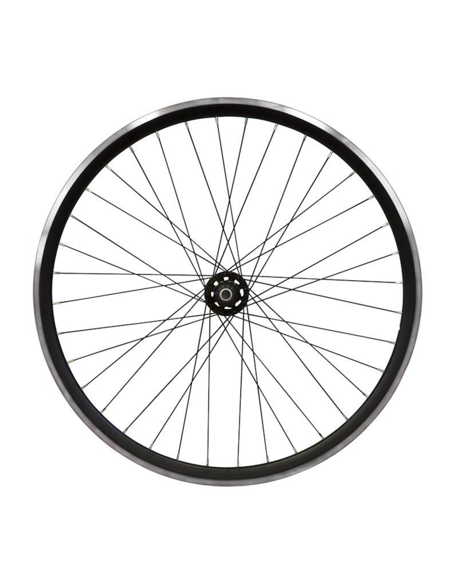 Damco Fixed black track front wheel
