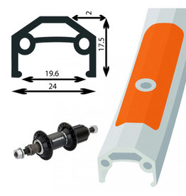 Damco Roue AR 27X1-1/4 Cass Altus RM 7Vit - Ecrou