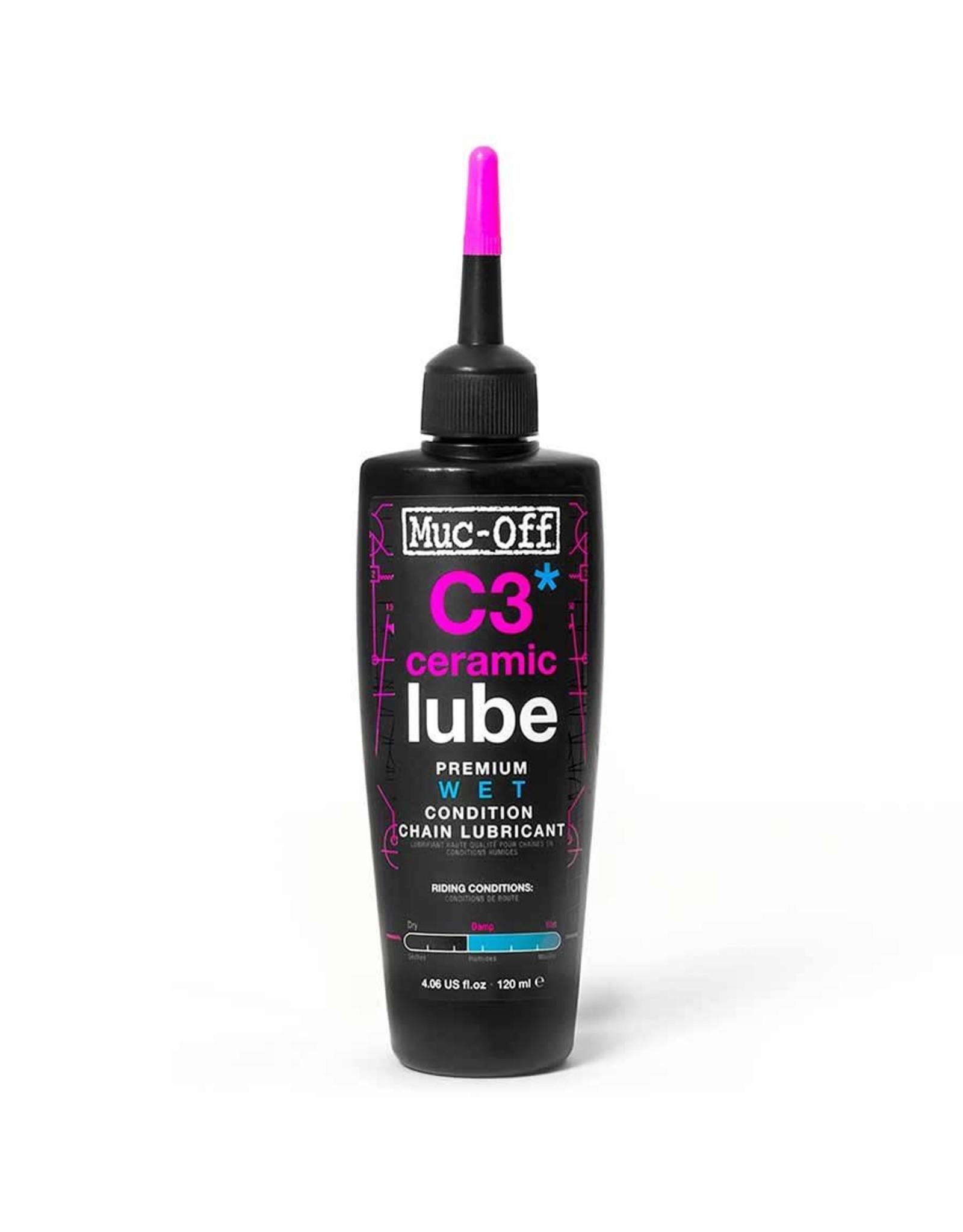 Muc-Off C3 Wet Ceramic Lubrifiant  à chaîne 120ml