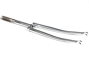 Fourche Vélo 24 Pouces Acier Chromé – 1 Pouce Filetée, Support Lampe – NOS Neuve