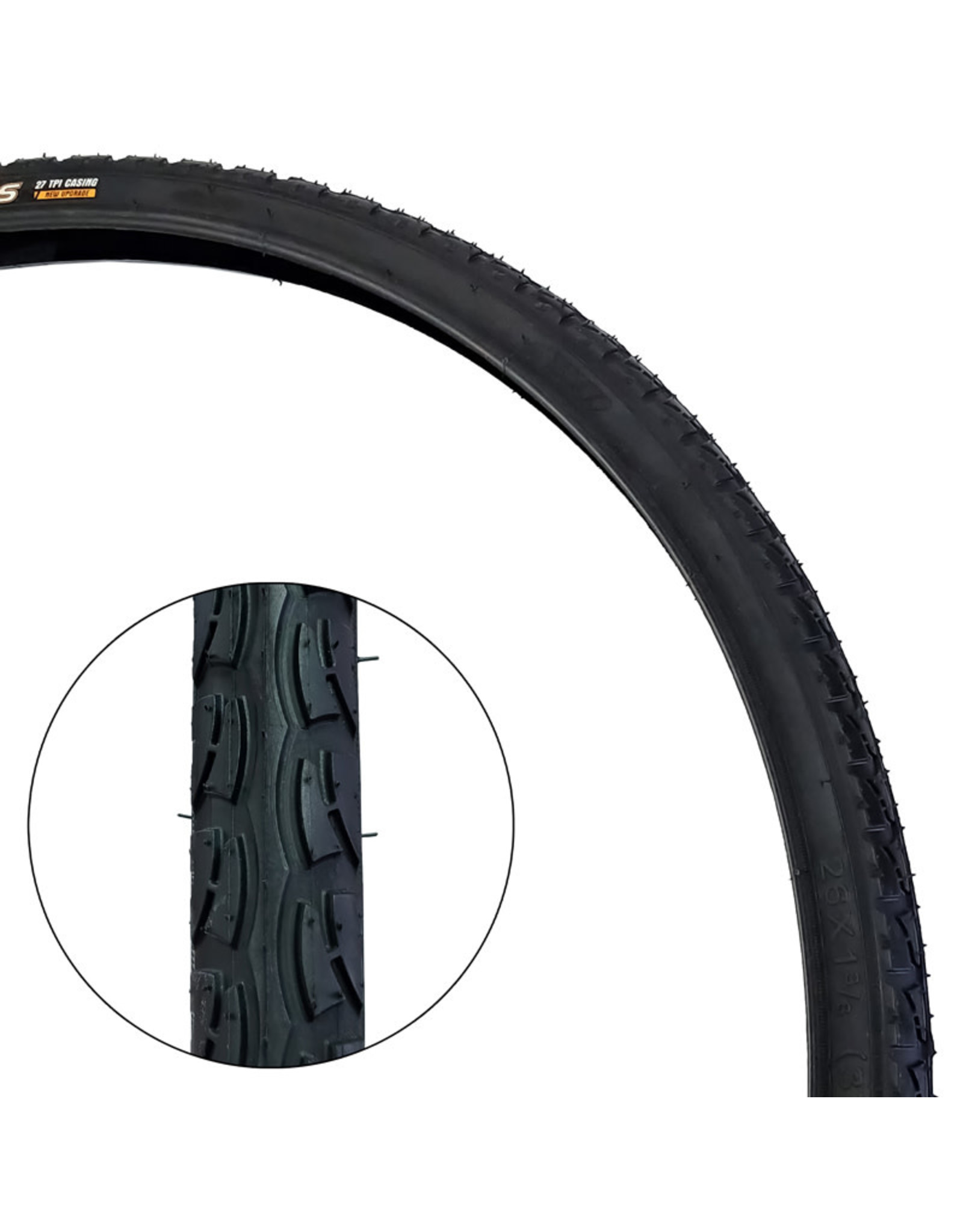 Damco 26X1-3/8 Black Tire