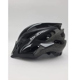 BBC Stealth Mat Black - Silver Helmet