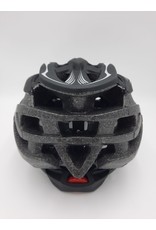 Stealth Mat Black - Silver Helmet
