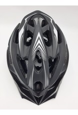 Stealth Mat Black - Silver Helmet