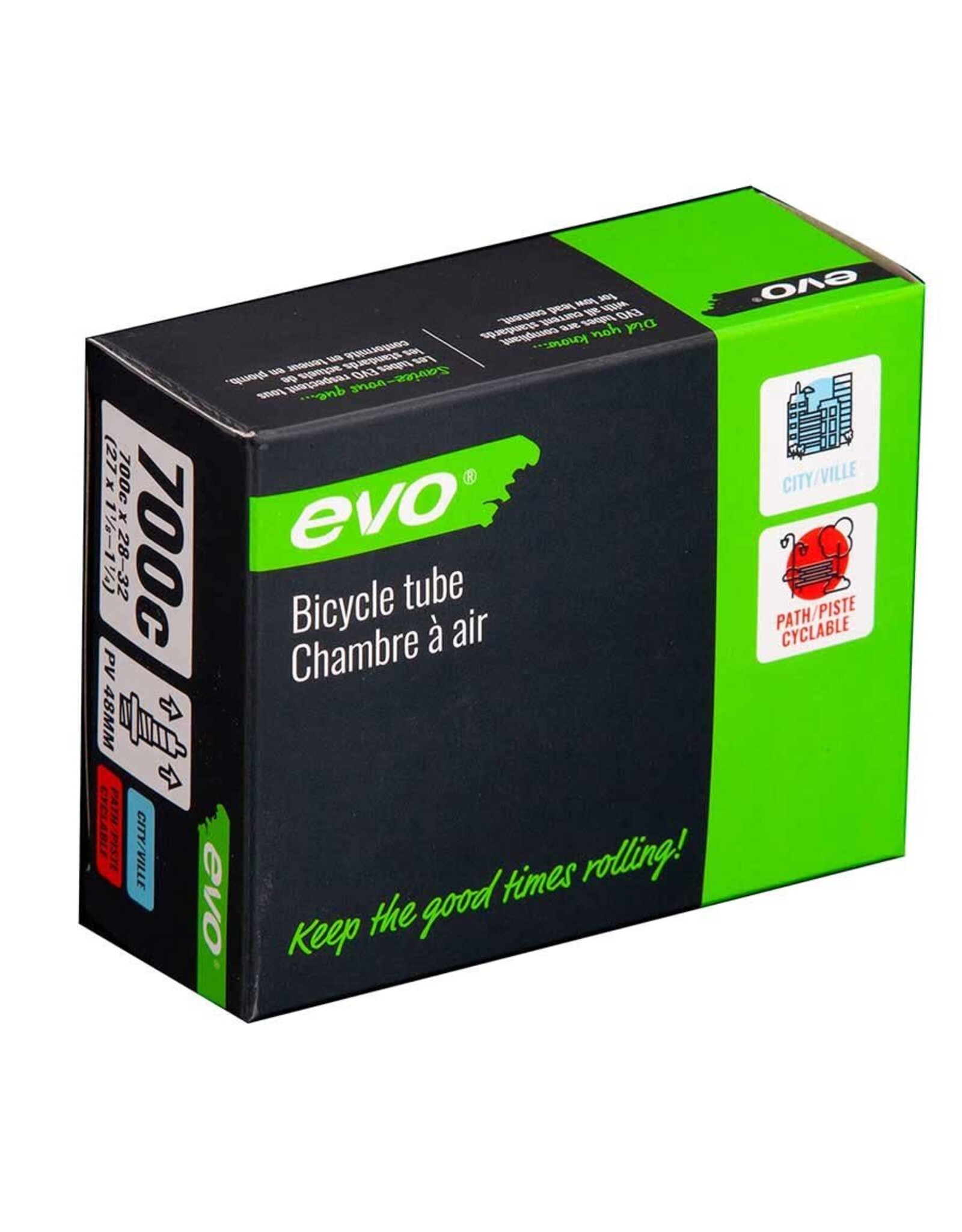 EVO Presta Tube, Lenght:  60mm, 700C, 28-32C