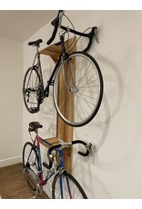 La Hutte Eco Ebénisterie Wall rack for 2 bicycles in Cherry wood