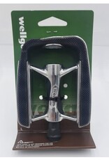 Wellgo Pédales9/16 alliage argent/caoutchou