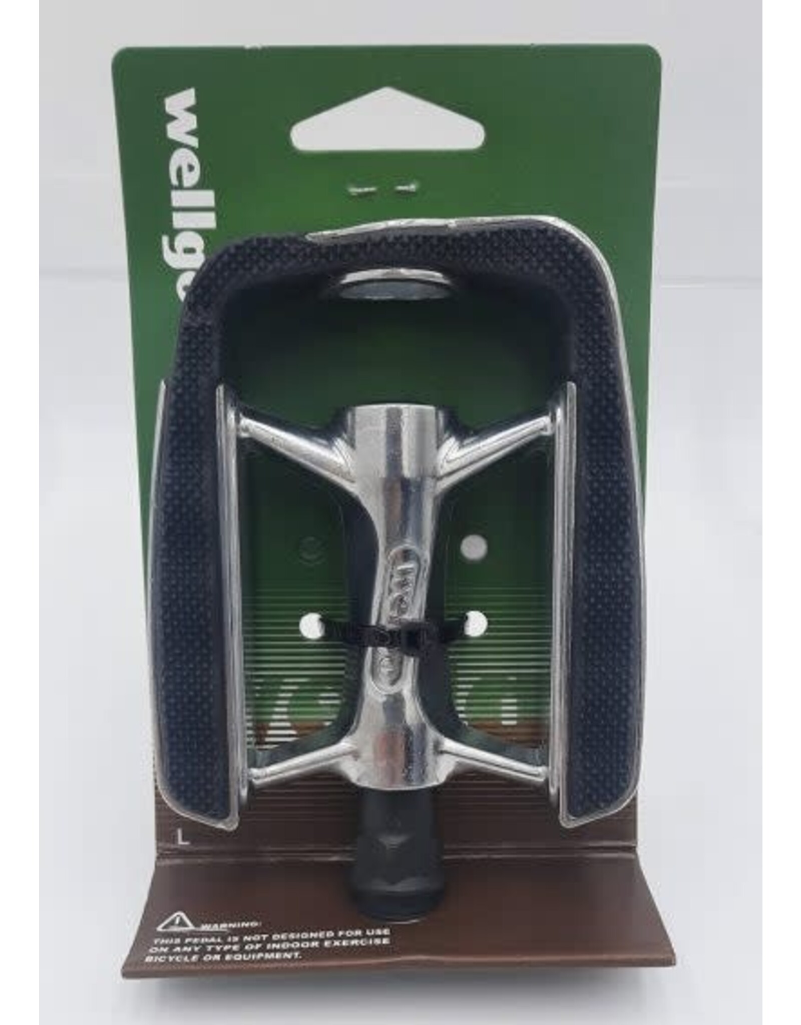 Wellgo Pédales9/16 alliage argent/caoutchou