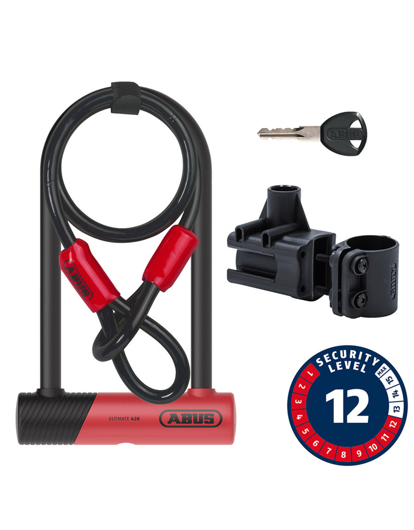 Abus Cadenas en U, Ultimate 420 + Cobra