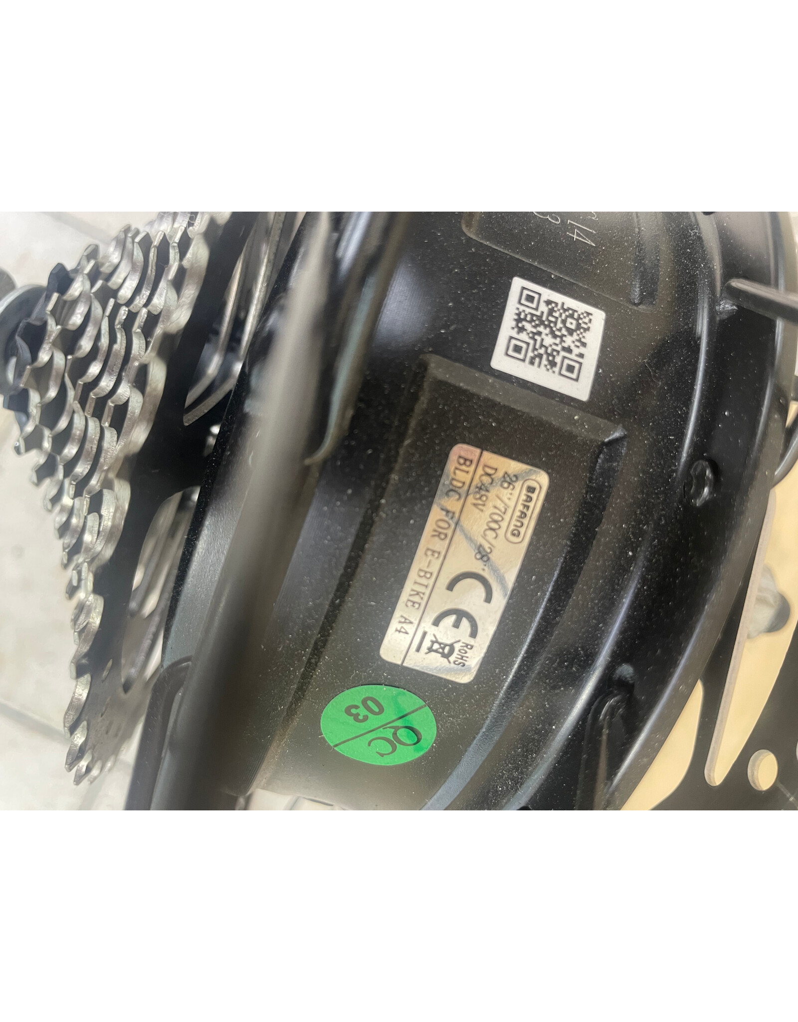 Rear wheel with Bafang 250w motor