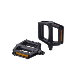 BBB Cycling Pédales plateformes, Corps: Nylon, Axe: Cr-Mo, 9/16'', Noir