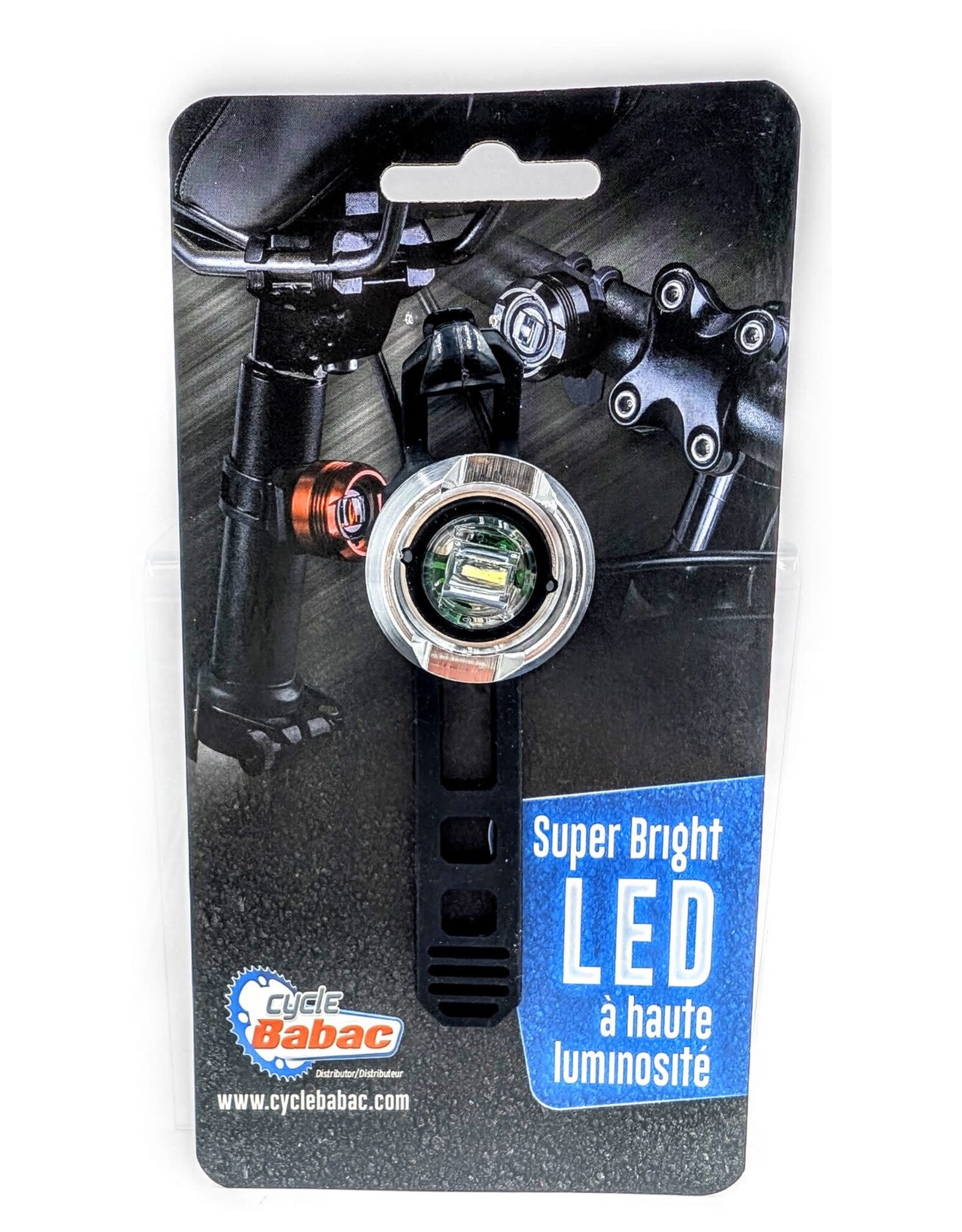 Babac  Front with white led in silver alloy case