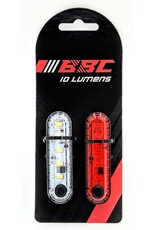 BBB Cycling Lumière blanc avant et arrière avec 5 DEL rechargeables par USB