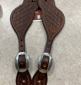 MARTIN Spur Straps Tombstone Weathered Antique Twisted Wire