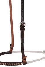 MARTIN Noseband Single Rope Choc Harness Covered