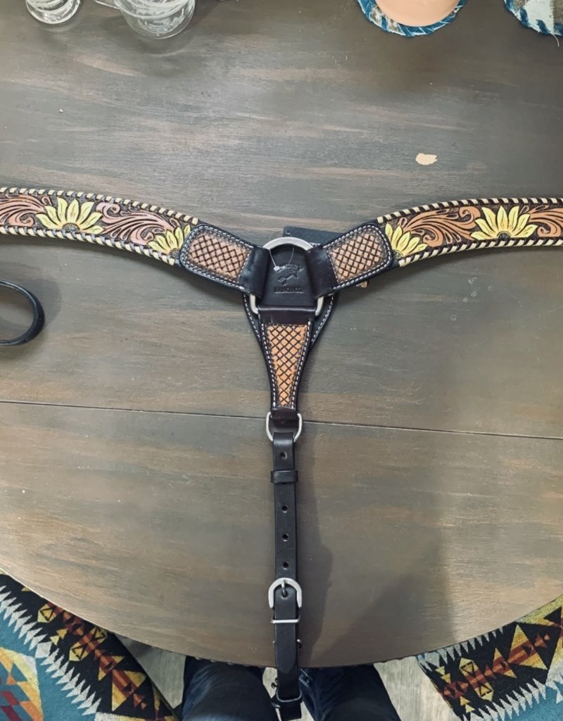 Rafter T Ranch Company Breast Collar w/Sunflower larger