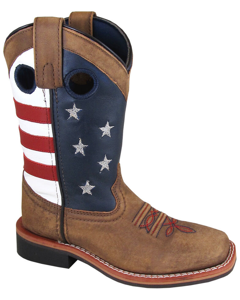Boots Stars and Stripes Gold Buckle Tack