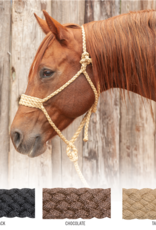 Classic Equine Wide Nose Braided Rope Halter W/lead