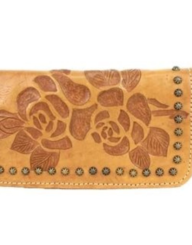 American West Texas Rose Tri-Fold Wallet