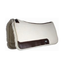 Professional's Choice Steam Pressed Comfort-Fit Felt Saddle Pad  31x32 1 1/4" Fleece-Natural