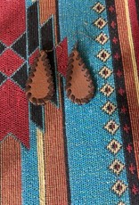 Dakota Cowgirl Laced Leather Earrings