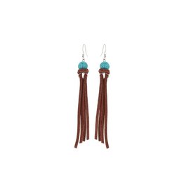 Montana Silversmiths Tasseled Turquoise Earrings