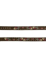 Catchfly Girls Belt Embroidered Feathers