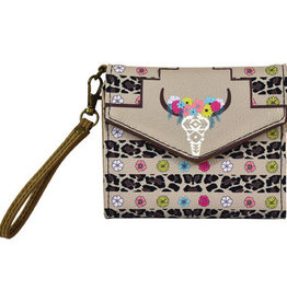 Catchfly Mini Wallet Floral Cowskull