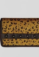 Rafter T Ranch Company Wallet - Large w/Leopard Hairon