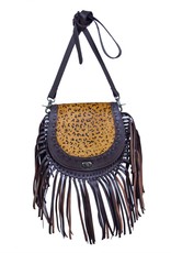 Rafter T Ranch Company Horseshoe Bag w/Leopard Hairon